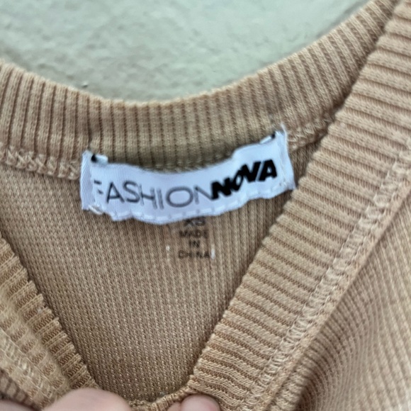 EUC Fashion Nova ribbed body con dress size XS - Picture 3 of 8